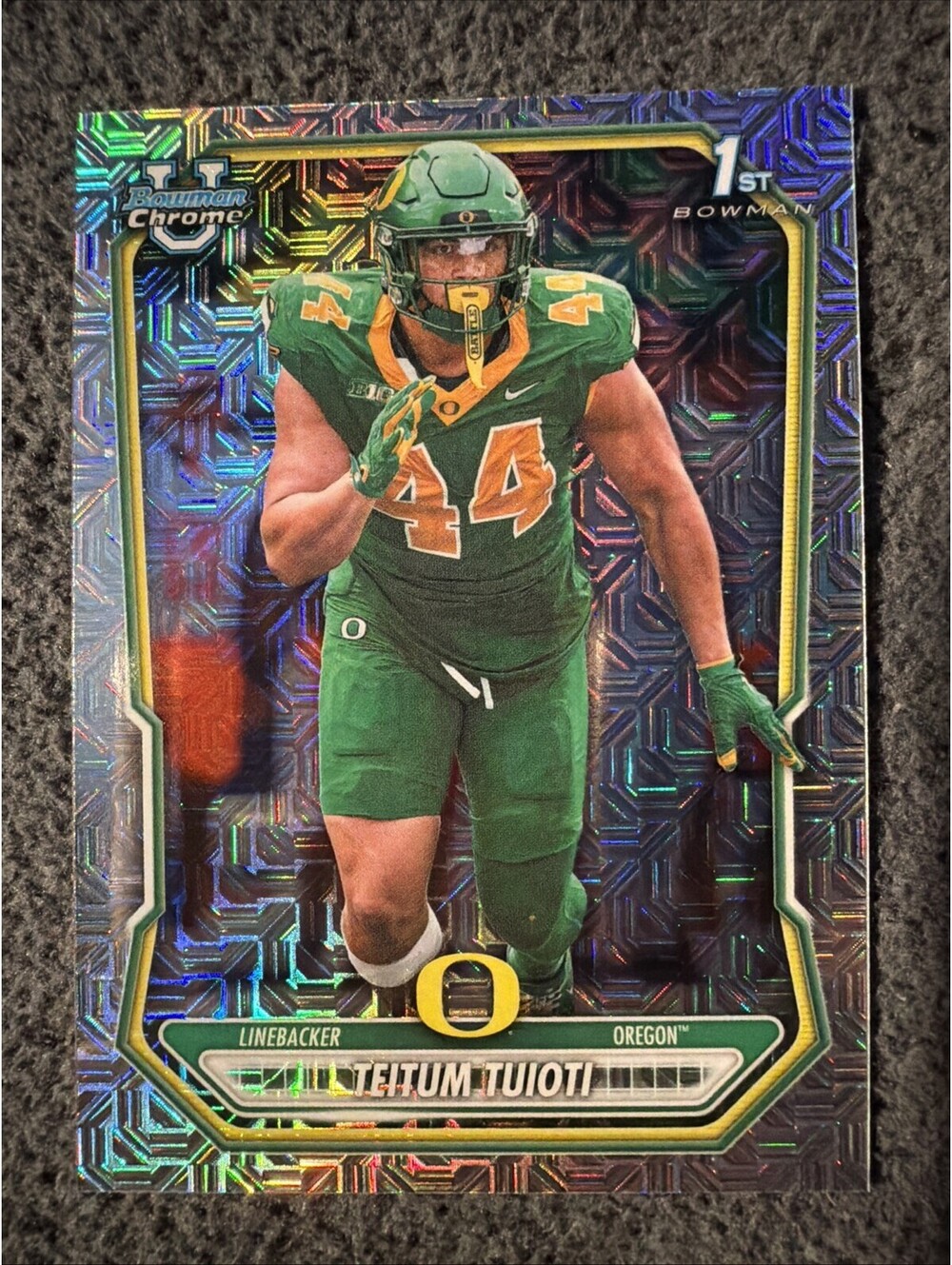 Teitum Tuioti 2026 Bowman Chrome 1st Mojo Refractor #BCP-83 Oregon Ducks